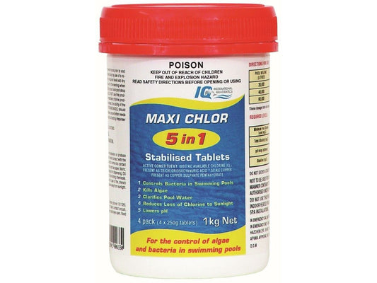 IQ Maxi Chlor 5 in 1 Stabilised Tablets